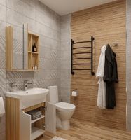 Водяной полотенцесушитель EWRIKA Сафо D 80х50 Черный матовый — фото 7, Водяные полотенцесушители