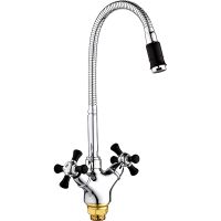 Товар: Смеситель для кухни Ростовская Мануфактура Сантехники SL92BL-279F Хром Черный - фото 1 Смеситель для кухни Ростовская Мануфактура Сантехники SL92BL-279F Хром Черный — фото 1, Смесители