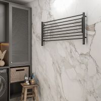 Электрический полотенцесушитель Terminus Горизонт П8 1200х600 4670078543349 с полкой Черный муар — фото 4, Электрические полотенцесушители