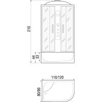 Товар: Душевая кабина River Dunay 120x80 МТ L 10000001443 с поддоном - фото 21 Душевая кабина River Dunay 120x80 МТ L 10000001443 с поддоном — фото 21, Душевые кабины
