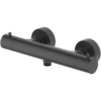 Смеситель для душа Aquatek Европа с термостатом Черный матовый арт-AQ1363MB — фото 1, Смеситель для душа