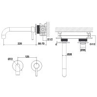 Смеситель для раковины Whitecross Y brushed nickel Y1215NIB Брашированный никель — фото 3, Смесители