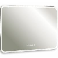 Зеркало Silver Mirrors Стив-3 100 ФР-00001650 с подсветкой с сенсорным выключателем с часами и подогревом — фото 1, Зеркала в ванную комнату