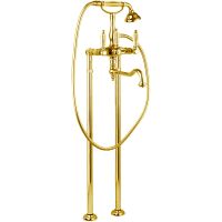 Смеситель для ванны Cezares First VDP2 FIRST-VDP2-03/24-M Золото 24 карат — фото 1, Смесители напольные