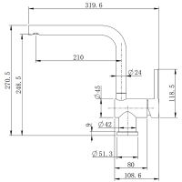 Смеситель для кухни Splenka S205.40 Хром — фото 3, Смесители для кухни