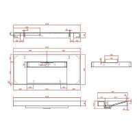 Товар: Раковина Boheme Armadi Art Flat 100 859-100-CLCT Белый мрамор - фото 5 Раковина Boheme Armadi Art Flat 100 859-100-CLCT Белый мрамор — фото 5, Раковины