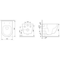 Унитаз Damixa Apollo DX22C1700SC подвесной с сиденьем Микролифт — фото 5, Унитазы