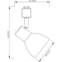 Товар: Трековый светильник Artelamp Falena A3117PL-1BK Белый Черный - фото 4 Трековый светильник Artelamp Falena A3117PL-1BK Белый Черный — фото 4, Трековые светильники