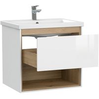 Товар: Тумба под раковину Cersanit Louna 60 64070 подвесная Белая - фото 4 Тумба под раковину Cersanit Louna 60 64070 подвесная Белая — фото 4, Мебель для ванной