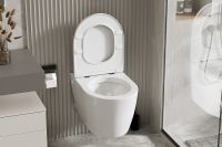 Унитаз Abber Bequem подвесной с сиденьем Микролифт арт-AC1106P — фото 5, Умные унитазы