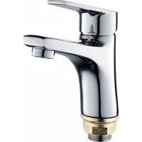 Смеситель для раковины Ростовская Мануфактура Сантехники SL132-001F Хром — фото 1, Смесители