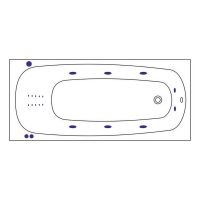Акриловая ванна Whitecross Layla 170x75 0102.170075.100.SMARTNANO.CR с гидромассажем — фото 7, Ванны