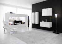 Шкаф пенал Clarberg Papyrus 35 PAP0535 Белый — фото 4, Пеналы для ванной комнаты