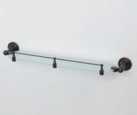 Товар: Стеклянная полка WasserKRAFT Isar K-7344 Темная бронза - фото 2 Стеклянная полка WasserKRAFT Isar K-7344 Темная бронза — фото 2, Полки для ванной и душа