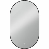 Зеркало Vincea 60 VLM-3AU100B с подсветкой Черное с сенсорным выключателем и диммером — фото 1, Зеркала в ванную комнату