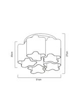 Люстра Artelamp Serenata A3479PL-5CC Белая Хром — фото 5, Люстры