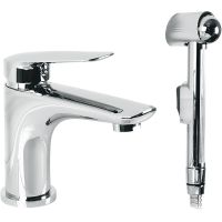 Смеситель для раковины Migliore Laguna 26082 с гигиеническим душем Хром — фото 1, Смесители для раковины