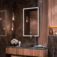 Зеркало Vigo Roberta Luxe 60 z.ROB.60.Luxe с подсветкой и подогревом с сенсорным выключателем — фото 2, Зеркала в ванную комнату