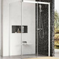 Душевой уголок Ravak Matrix MSDPS 100x80 R 0WPA4100Z1 профиль Белый стекло Transparent — фото 1, Прямоугольные душевые уголки