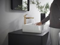 Товар: Смеситель для раковины Hansgrohe Talis E 71717140 Шлифованная бронза - фото 2 Смеситель для раковины Hansgrohe Talis E 71717140 Шлифованная бронза — фото 2, Смесители для раковины