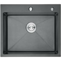 Кухонная мойка Aflorn Premium 50 AF95044F Графит — фото 1, Кухонные мойки