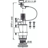 Сливная арматура Wirquin 10975007 Хром — фото 6, Прочие комплектующие для слива и канализации