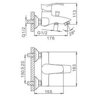 Товар: Смеситель для ванны Frap H70 F3070 Хром - фото 15 Смеситель для ванны Frap H70 F3070 Хром — фото 15, Смеситель для ванны