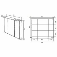 Зеркальный шкаф 1MarKa Соната 75 Ц0000007616 с подсветкой  Белый глянец — фото 5, Зеркальные шкафы в ванную