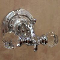 Двойной крючок Art&Max Barocco Crystal AM-1784-Cr-C Хром — фото 3, Крючки для полотенец
