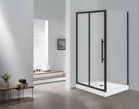 Товар: Душевой уголок Esbano Flex 110x90 ESOGF119PSB профиль Черный стекло прозрачное - фото 3 Душевой уголок Esbano Flex 110x90 ESOGF119PSB профиль Черный стекло прозрачное — фото 3, Душевые уголки