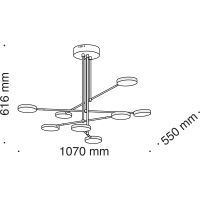 Подвесной светильник Maytoni Modern Fad MOD070PL-L48B3K Черный матовый — фото 7, Подвесные светильники