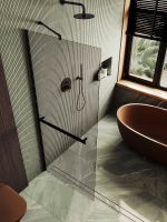 Товар: Душевая перегородка Maybah Glass MGD-721-6ш 690x1950 в широком профиле Черный стекло бронзовое - фото 4 Душевая перегородка Maybah Glass MGD-721-6ш 690x1950 в широком профиле Черный стекло бронзовое — фото 4, Душевые перегородки