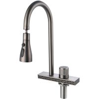 Смеситель для кухни Ростовская Мануфактура Сантехники SUS130PVD-017F-2 Графит — фото 1, Смесители