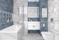 Керамический декор Laparet Space синий OS\C190\34076 25х50 см — фото 2, Керамическая плитка