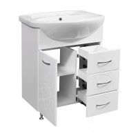 Тумба под раковину Stella Polar Фантазия 65 SP-00000756 Белая — фото 2, Мебель для ванной