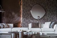 Обои Bernardo Bartalucci Brigida 84274-7 Флизелин (1,06*10,05) Черный, Под камень — фото 2, Обои для стен