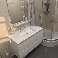 Стеклянная полка Altasan Лотос ЛТ70БМ Белая матовая — фото 3, Полки для ванной и душа