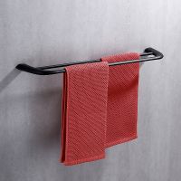 Полотенцедержатель Abber Nord AA1553B двойной Черный матовый — фото 3, Полотенцедержатели