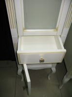 Шкаф пенал Opadiris Лаура 44 R Z0000006524 Белый с золотой патиной ручки Swarovski Золото — фото 5, Мебель для ванной