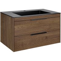 Тумба под раковину Vincea Chiara 2D 80 VMC-2C2800TO подвесная T.Oak — фото 5, Тумбы под раковину