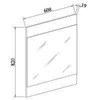 Зеркало Sanflor Чикаго 65/2 С0001313 Дуб крафт Белое — фото 3, Мебель для ванной
