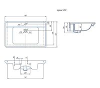 Товар: Комплект мебели для ванной ASB-Woodline Гранда 85 Антикварный орех - фото 11 Комплект мебели для ванной ASB-Woodline Гранда 85 Антикварный орех — фото 11, Мебель для ванной