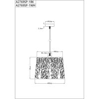 Подвесной светильник Artelamp Celesta A2769SP-1BK Черный — фото 5, Подвесные светильники