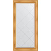 Зеркало Evoform Exclusive-G 161х79 BY 4288 с гравировкой в багетной раме - Травленое золото 99 мм — фото 1, Мебель для ванной