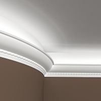 Карниз гибкий Европласт 1.50.208 2000x70x70 мм — фото 2, Карнизы