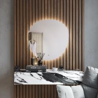 Зеркало Bond Circle 80x80 с подсветкой с бесконтактным выключателем арт-M37ZE-8080 — фото 5, Зеркала в ванную комнату