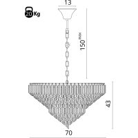 Товар: Люстра Divinare Frizzante 1683/01 LM-10 Прозрачная Золото - фото 6 Люстра Divinare Frizzante 1683/01 LM-10 Прозрачная Золото — фото 6, Люстры