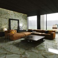 Керамогранит Artcer 1XL Onyx Green Poli 930 120x180 см — фото 4, Керамогранит