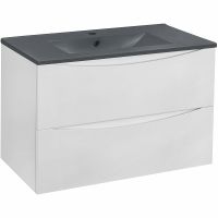 Тумба под раковину Vincea Mia 75 VMC-2MC750GW подвесная G.White — фото 3, Тумбы под раковину