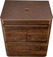 Тумба под раковину Style Line Атлантика Люкс Plus 60 СС-00002205 подвесная Старое дерево — фото 3, Мебель для ванной